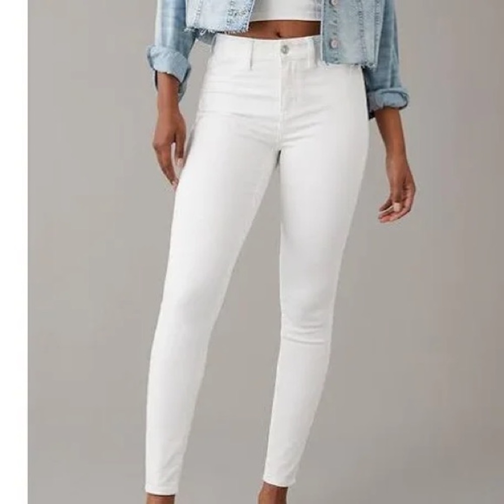 American Eagle White Jeggings